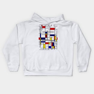 Mondrian Pattern Kids Hoodie